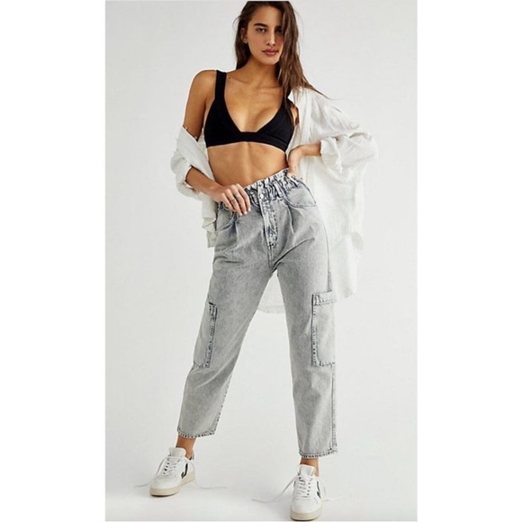 Citizens of Humanity Annika Patch‎ Pocket Pant Jeans in Nevis Stone Wash NWT 27 - Picture 1 of 13
